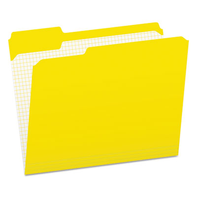 TOPS BUSINESS FORMS Double-Ply Reinforced Top Tab Colored File Folders, 1/3-Cut Tabs: Assorted, Letter Size, 0.75" Expansion, Yellow, 100/Box - OrdermeInc