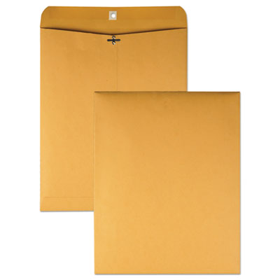 Quality Park™ Clasp Envelope, 32 lb Bond Weight Kraft, #14 1/2, Square Flap, Clasp/Gummed Closure, 11.5 x 14.5, Brown Kraft, 100/Box OrdermeInc OrdermeInc