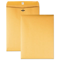 Quality Park™ Clasp Envelope, 32 lb Bond Weight Kraft, #10 1/2, Square Flap, Clasp/Gummed Closure, 9 x 12, Brown Kraft, 100/Box OrdermeInc OrdermeInc