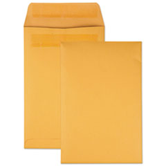 Quality Park™ Redi-Seal Catalog Envelope, #1, Cheese Blade Flap, Redi-Seal Adhesive Closure, 6 x 9, Brown Kraft, 100/Box OrdermeInc OrdermeInc