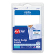 AVERY PRODUCTS CORPORATION Printable Adhesive Name Badges, 3.38 x 2.33, Blue "Hello", 100/Pack