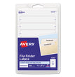 AVERY PRODUCTS CORPORATION Printable 4" x 6" - Permanent File Folder Labels, 0.69 x 3.44, White, 7/Sheet, 36 Sheets/Pack, (5202)