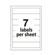 Printable 4" x 6" - Permanent File Folder Labels, 0.69 x 3.44, White, 7/Sheet, 36 Sheets/Pack, (5200) - OrdermeInc