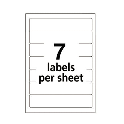 Printable 4" x 6" - Permanent File Folder Labels, 0.69 x 3.44, White, 7/Sheet, 36 Sheets/Pack, (5201) - OrdermeInc
