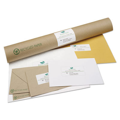 EcoFriendly Mailing Labels, Inkjet/Laser Printers, 2 x 4, White, 10/Sheet, 100 Sheets/Pack OrdermeInc OrdermeInc