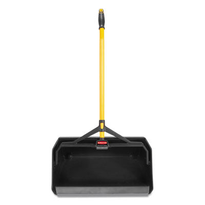 Rubbermaid® Commercial Maximizer Heavy-Duty Stand Up Debris Pan, 20.44w x 29h, Plastic, Yellow/Black OrdermeInc OrdermeInc