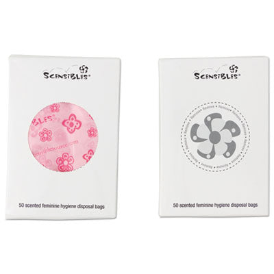 Scensibles Personal Disposal Bags, 3.38" x 9.75", Pink, 50 Bags/Box, 24 Boxes/Carton OrdermeInc OrdermeInc