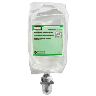 RUBBERMAID COMMERCIAL PROD. E2 Antibacterial Enriched-Foam Soap Refill, Unscented, 1,100 mL - OrdermeInc