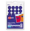 Printable Self-Adhesive Removable Color-Coding Labels, 0.75" dia, Dark Blue, 24/Sheet, 42 Sheets/Pack, (5469) OrdermeInc OrdermeInc