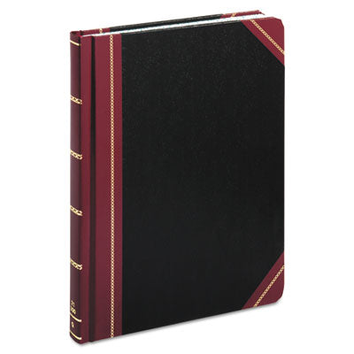 Extra-Durable Bound Book, Single-Page Record-Rule Format, Black/Maroon/Gold Cover, 10.13 x 7.78 Sheets, 300 Sheets/Book OrdermeInc OrdermeInc
