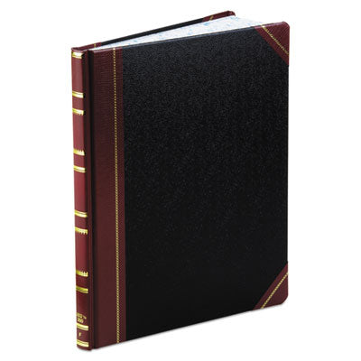Extra-Durable Bound Book, Single-Page Record-Rule Format, Black/Maroon/Gold Cover, 11.94 x 9.78 Sheets, 300 Sheets/Book OrdermeInc OrdermeInc