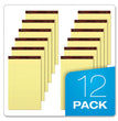 Gold Fibre Quality Writing Pads, Wide/Legal Rule, 50 Canary-Yellow 8.5 x 14 Sheets, Dozen OrdermeInc OrdermeInc