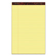 Gold Fibre Quality Writing Pads, Wide/Legal Rule, 50 Canary-Yellow 8.5 x 14 Sheets, Dozen OrdermeInc OrdermeInc