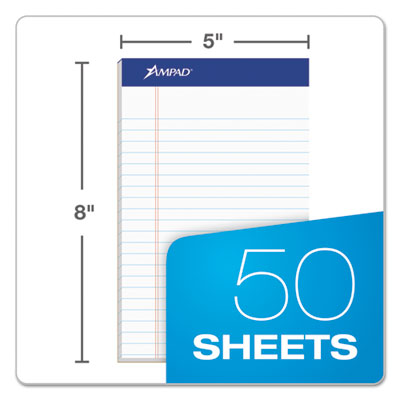 Recycled Writing Pads, Narrow Rule, Politex Green Kelsu Headband, 50 White 5 x 8 Sheets, Dozen OrdermeInc OrdermeInc