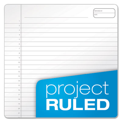 Ampad® Gold Fibre Wirebound Project Notes Pad, Project-Management Format, Navy Cover, 70 White 8.5 x 11.75 Sheets - OrdermeInc