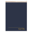 Ampad® Gold Fibre Wirebound Project Notes Pad, Project-Management Format, Navy Cover, 70 White 8.5 x 11.75 Sheets - OrdermeInc