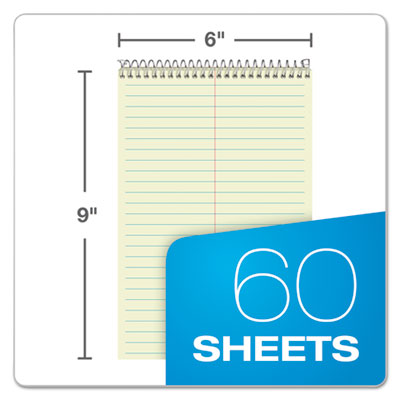 Steno Pads, Gregg Rule, Tan Cover, 60 Green-Tint 6 x 9 Sheets OrdermeInc OrdermeInc