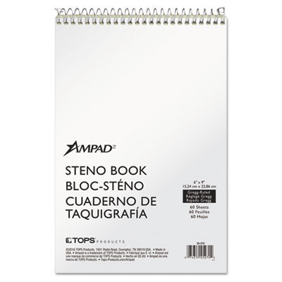 Steno Pads, Gregg Rule, Tan Cover, 60 Green-Tint 6 x 9 Sheets OrdermeInc OrdermeInc