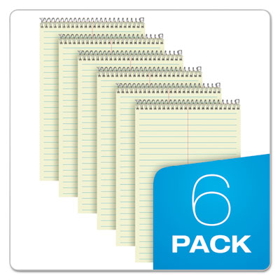 Steno Pads, Gregg Rule, Tan Cover, 70 Green-Tint 6 x 9 Sheets, 6/Pack OrdermeInc OrdermeInc