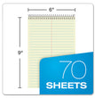 Steno Pads, Gregg Rule, Tan Cover, 70 Green-Tint 6 x 9 Sheets, 6/Pack OrdermeInc OrdermeInc
