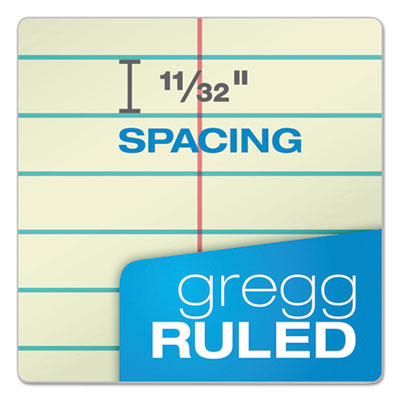 TOPS™ Gregg Steno Pads, Gregg Rule, 80 Green-Tint 6 x 9 Sheets - OrdermeInc