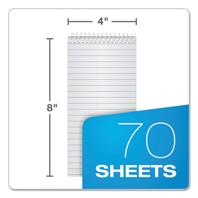 Reporter’s Notepad, Wide/Legal Rule, White Cover, 70 White 4 x 8 Sheets, 12/Pack OrdermeInc OrdermeInc