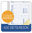 TOPS™ Second Nature Phone Call Book, Two-Part Carbonless, 5 x 2.75, 4 Forms/Sheet, 400 Forms Total - OrdermeInc