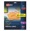 Avery® Glossy Clear Easy Peel Mailing Labels w/ Sure Feed Technology, Inkjet/Laser Printers, 1 x 2.63, 30/Sheet, 10 Sheets/Pack OrdermeInc OrdermeInc