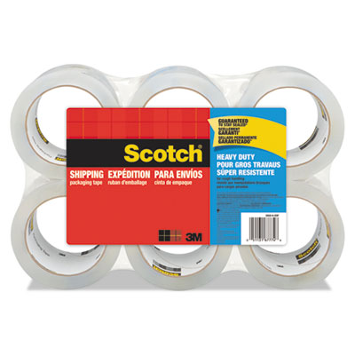 3850 Heavy-Duty Packaging Tape, 3" Core, 1.88" x 54.6 yds, Clear, 6/Pack - OrdermeInc