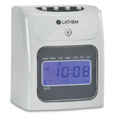 400E Top-Feed Time Clock Bundle, Digital Display, White OrdermeInc OrdermeInc