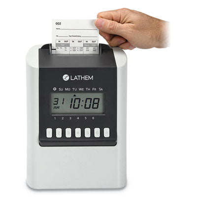 700E Calculating Time Clock, Digital Display, White OrdermeInc OrdermeInc