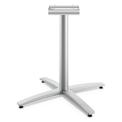 Between Seated-Height X-Base for 42" Table Tops, 32.68w x 29.57h, Silver OrdermeInc OrdermeInc