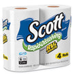 Scott® Rapid-Dissolving Toilet Paper, Bath Tissue, Septic Safe, 1-Ply, White, 231 Sheets/Roll, 4/Rolls/Pack, 12 Packs/Carton - OrdermeInc