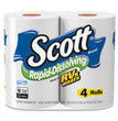 Scott® Rapid-Dissolving Toilet Paper, Bath Tissue, Septic Safe, 1-Ply, White, 231 Sheets/Roll, 4/Rolls/Pack, 12 Packs/Carton - OrdermeInc