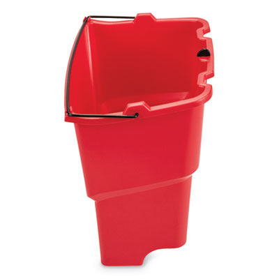 Rubbermaid® Commercial WaveBrake 2.0 Dirty Water Bucket, 18 qt, Plastic, Red OrdermeInc OrdermeInc