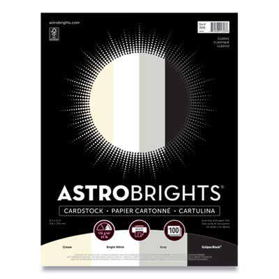 Astrobrights® Color Cardstock - "Classic" Assortment, 65 lb Cover Weight, 8.5 x 11, Assorted Classic Colors, 100/Pack OrdermeInc OrdermeInc