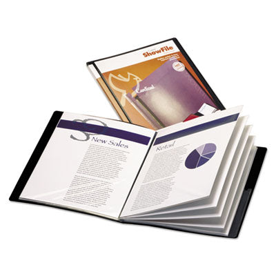 Cardinal® ShowFile Display Book with Custom Cover Pocket, 24 Letter-Size Sleeves, Black OrdermeInc OrdermeInc