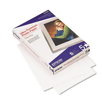 Epson® Ultra Premium Glossy Photo Paper, 11.8 mil, 4 x 6, Glossy Bright White, 60/Pack OrdermeInc OrdermeInc