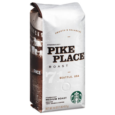 STARBUCKS COFFEE COMPANY Coffee, Pike Place, Ground, 1lb Bag - OrdermeInc