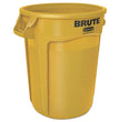 Rubbermaid® Commercial Vented Round Brute Container, 32 gal, Plastic, Yellow OrdermeInc OrdermeInc