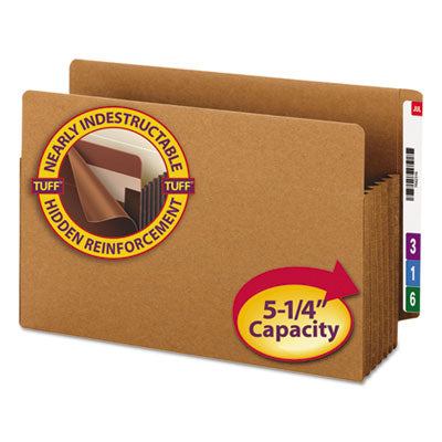 Smead™ Heavy-Duty Redrope End Tab TUFF Pockets, 5.25" Expansion, Legal Size, Redrope, 10/Box OrdermeInc OrdermeInc