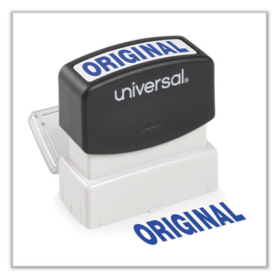 Universal® Message Stamp, ORIGINAL, Pre-Inked One-Color, Blue - OrdermeInc