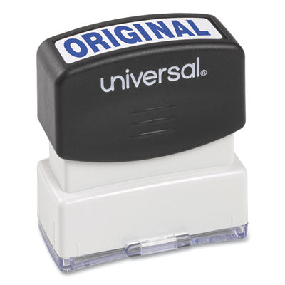 Universal® Message Stamp, ORIGINAL, Pre-Inked One-Color, Blue - OrdermeInc