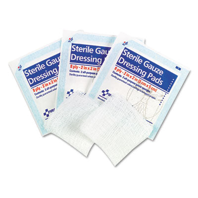 SmartCompliance Gauze Pads, Sterile, 8-Ply, 2 x 2, 5 Dual-Pads/Pack OrdermeInc OrdermeInc