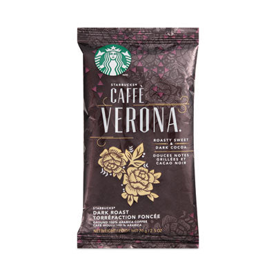 STARBUCKS COFFEE COMPANY Coffee, Caffe Verona, 2.5 oz Packet, 18/Box - OrdermeInc