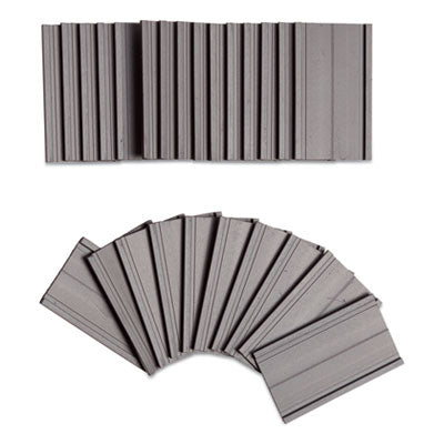 U Brands Magnetic Card Holders, 2 x 1, Black, 25/Pack - OrdermeInc