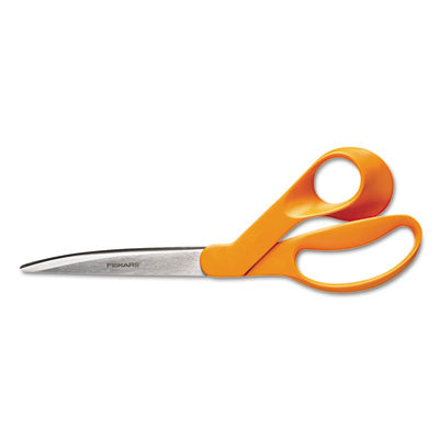 Home and Office Scissors, 9" Long, 4.5" Cut Length, Orange Offset Handle OrdermeInc OrdermeInc
