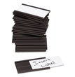 U Brands Magnetic Card Holders, 2 x 1, Black, 25/Pack - OrdermeInc