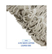 Boardwalk® Pro Loop Web/Tailband Wet Mop Head, Cotton, 24oz, White - OrdermeInc