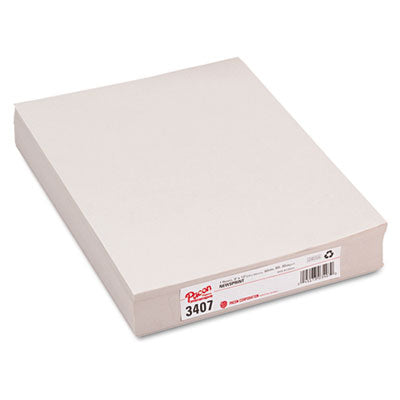 Pacon® White Newsprint, 30 lb Newsprint Weight, 9 x 12, White, 500/Pack - OrdermeInc